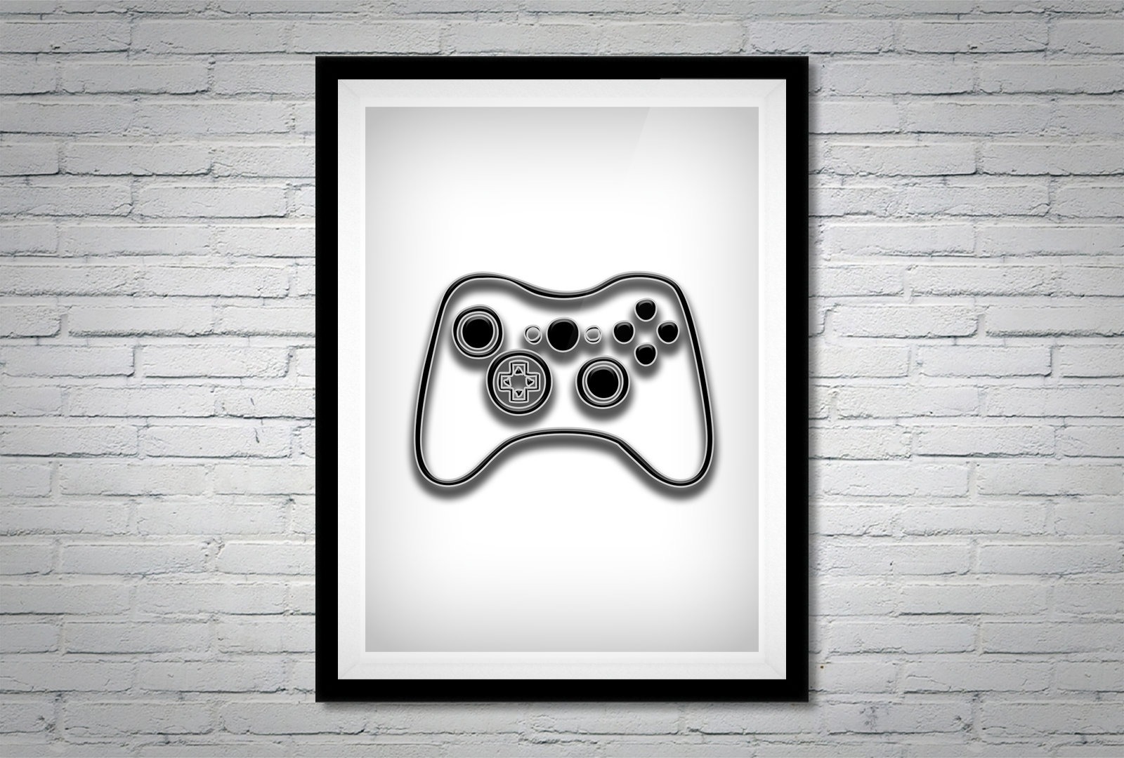 Game Controller XBOX Wall Art Poster Gamer Decor Instant Etsy