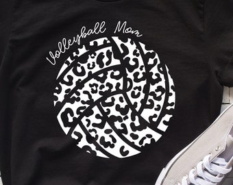 Volleyball Mom Svg, Leopard Volleyball Mom Png Files For Sublimation, Senior Volleyball Mom 2023 Svg Cut Files for Cricut Silhouette Cut