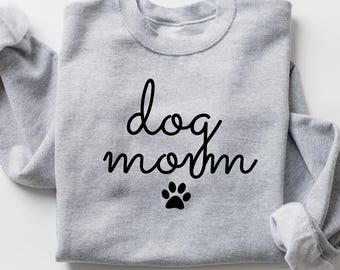 Dog Mom Svg and Png File, Simple Dog Mama with Paw Png, Pet Mom Clipart Design for Commercial Use