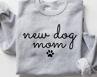 New Dog Mom Svg and Png File, Simple Dog Mama with Paw Png, Pet Mom Clipart Design for Commercial Use