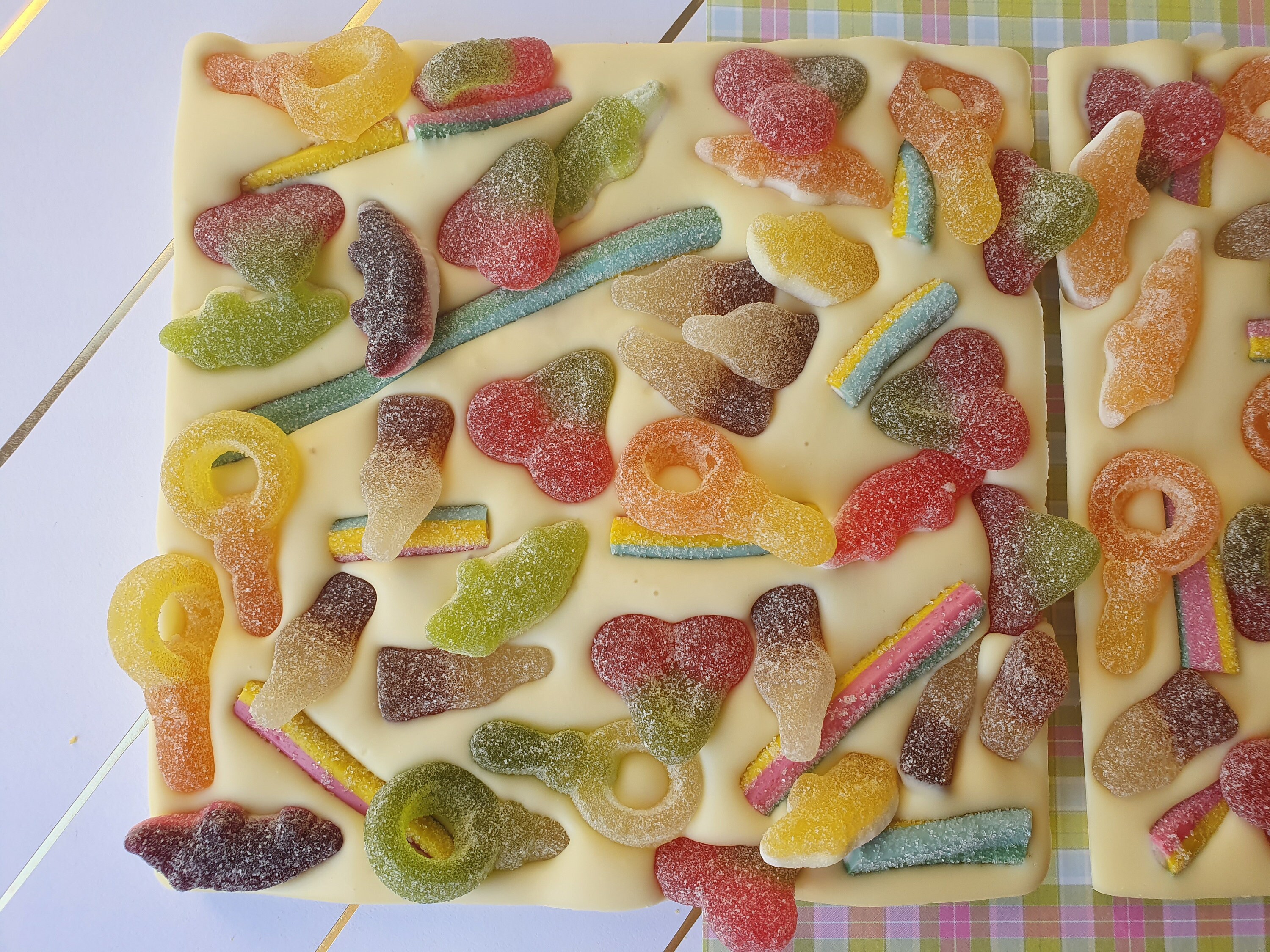 Haribo Tangfastics Covered Belgium White Chocolate. Tangfastics