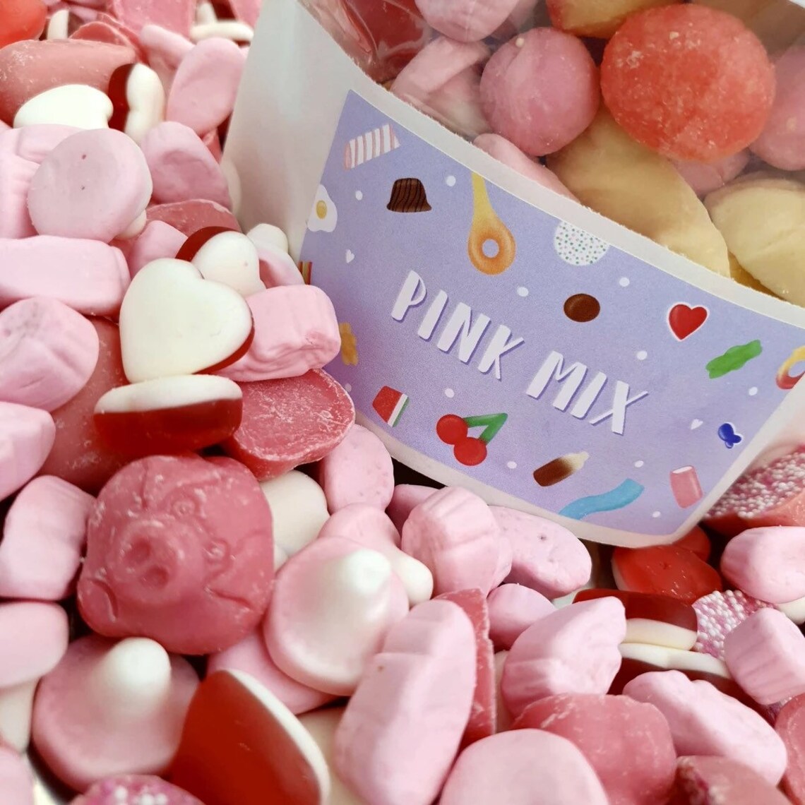 Pink Pick n Mix Sweets Pouch Personalised gift Yummy Etsy