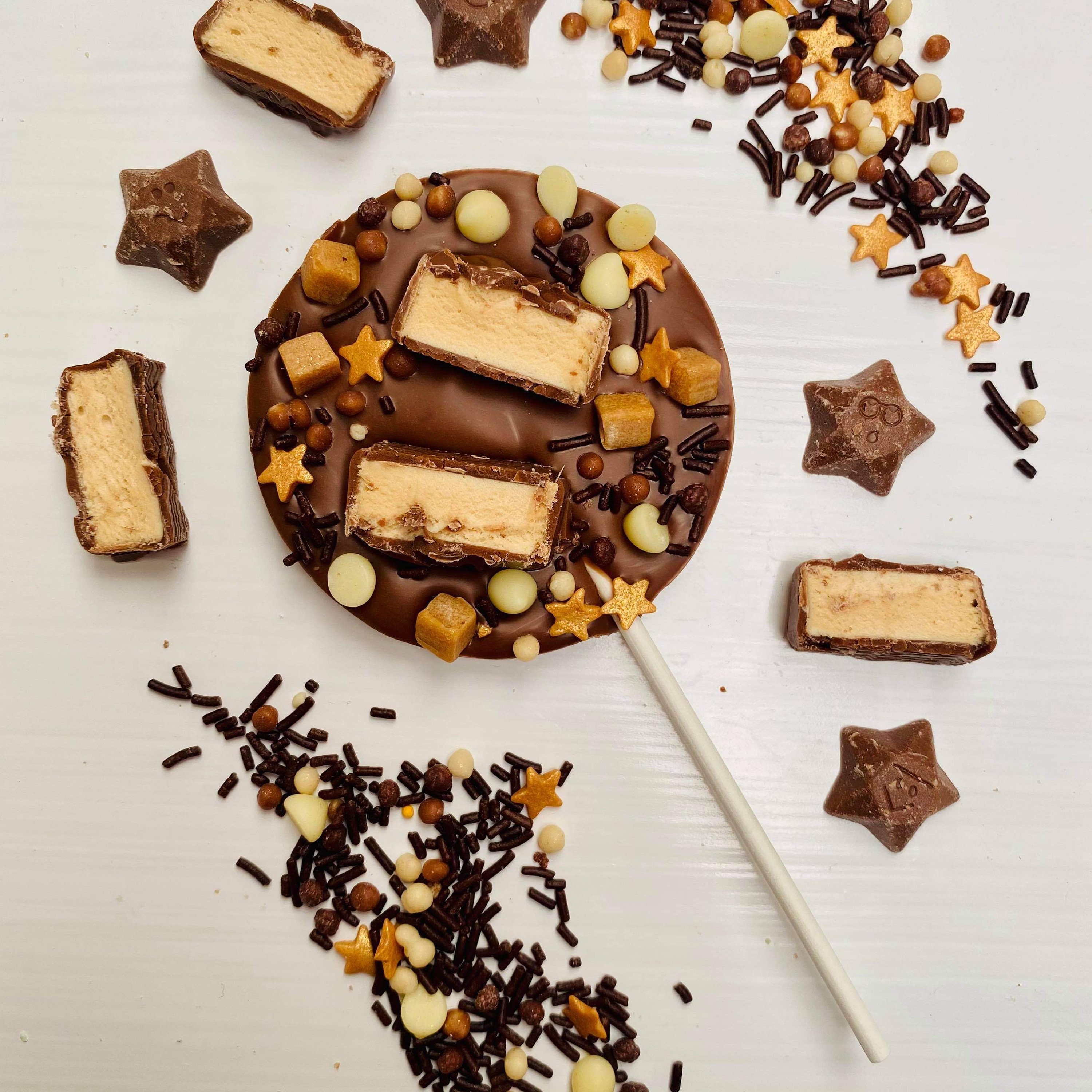 Zillionaire Milky Way chocolate lollipop. Milky Way. Fudge. Etsy