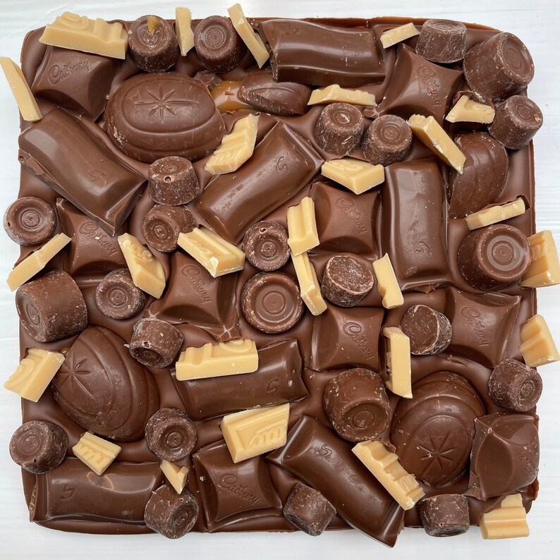 Ultimate caramel chocolate slab. covered belgium milk Etsy