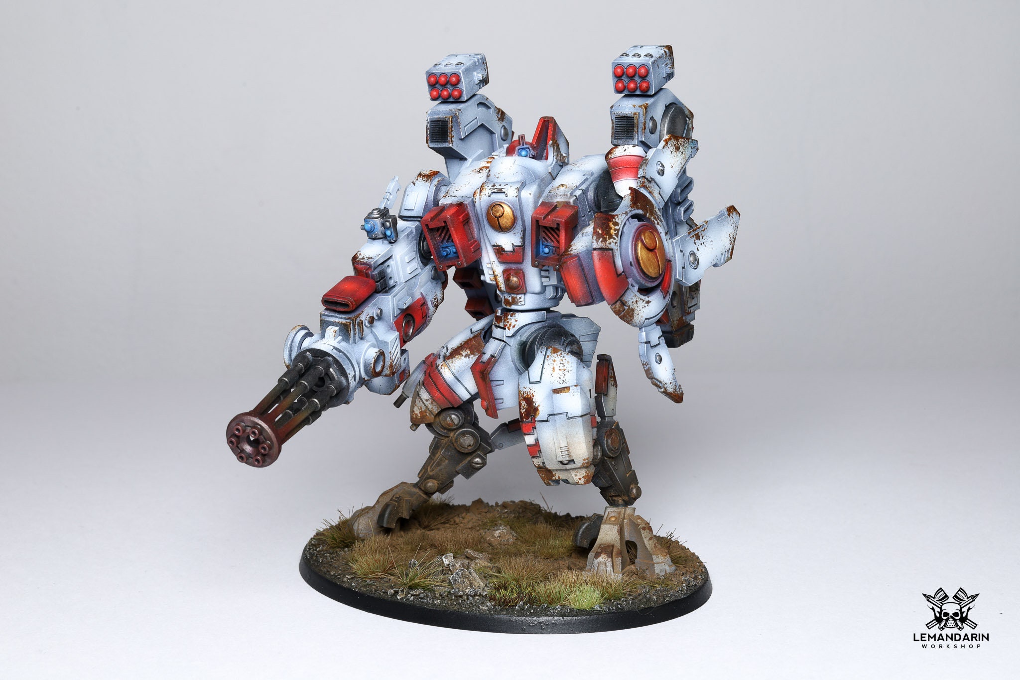 Warhammer 40k Army Tau Empire Broadside Battlesuit Painted and Based -   Finland