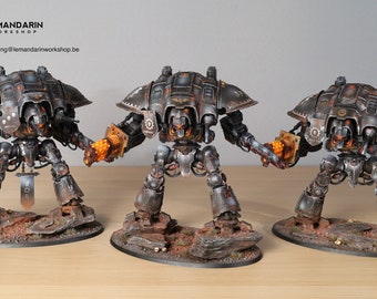 3x Imperial Knights Army with magnetized main weapons Warhammer 40k (PRO PAINTED)