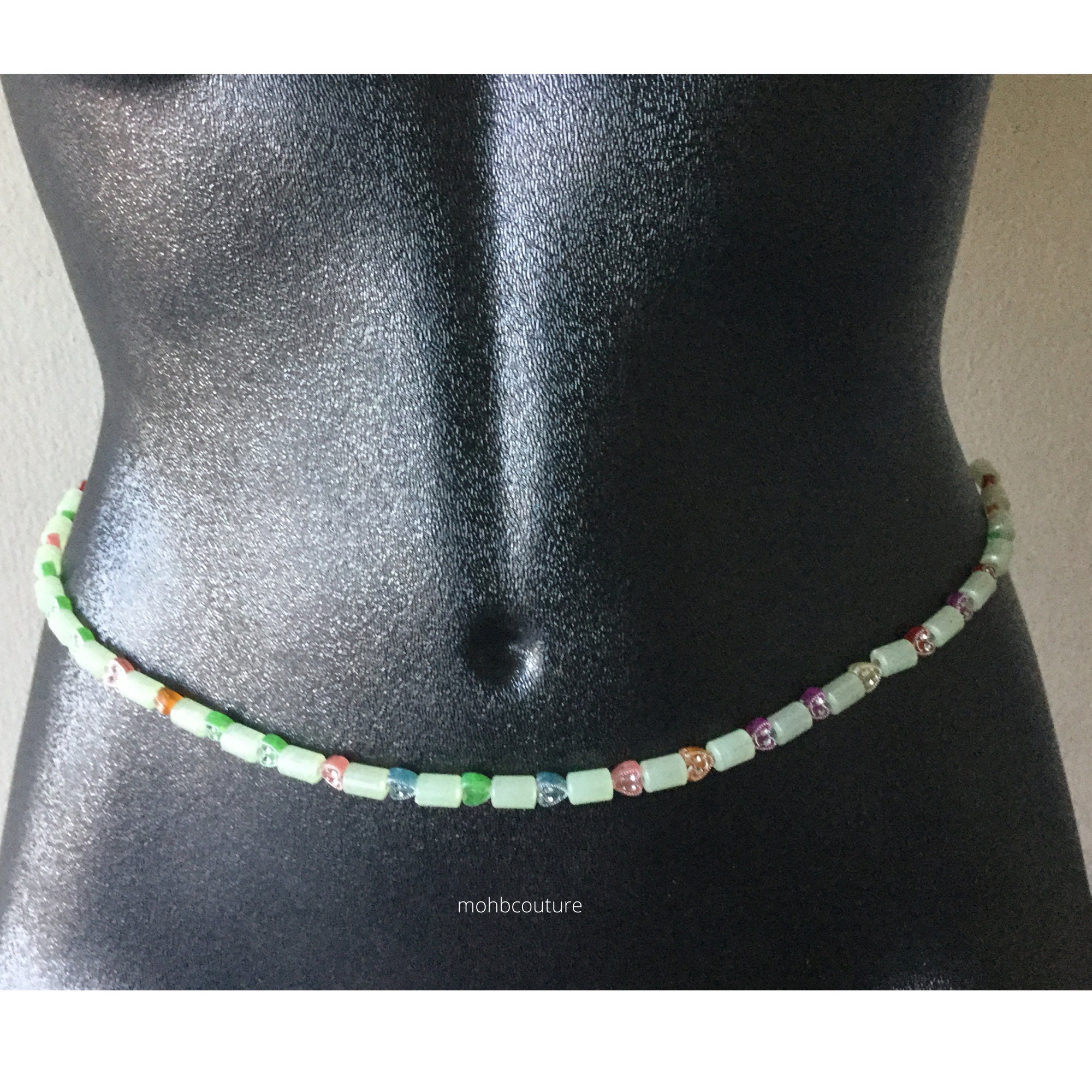 Multicolor Waist Beads for Weight Loss African Waist Beads Etsy UK