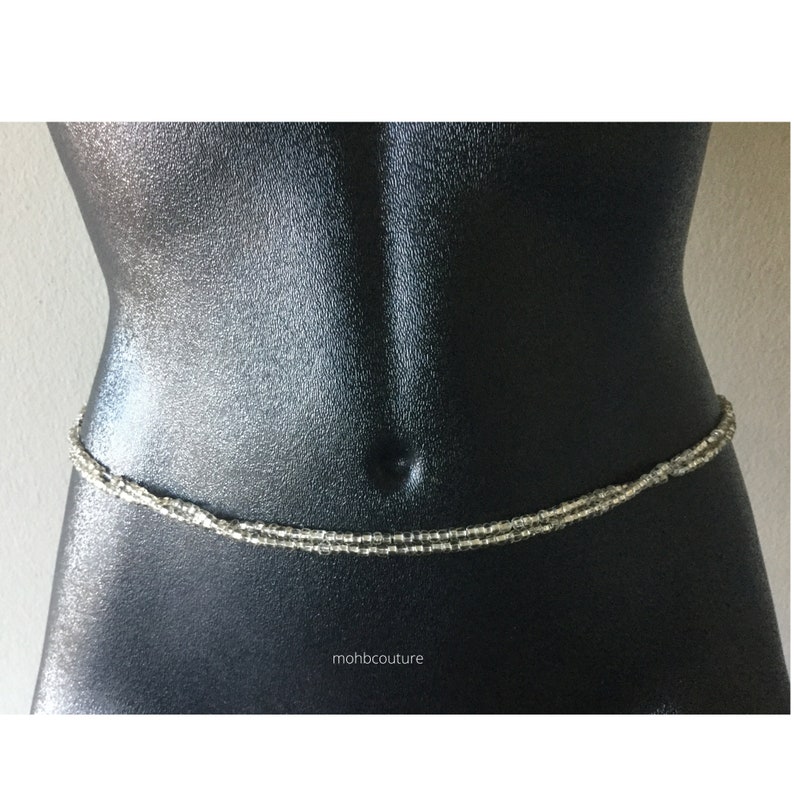 Set of 2 Waist Beads Belly chains Anklet Necklace Belly Beads For Weight Loss Bracelet Christmas gift African Waist Beads