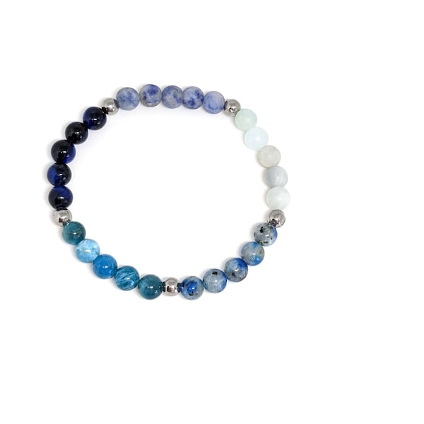 Throat Chakra Gemstone Bracelet At Rs 70/piece | Stone Bracelet In