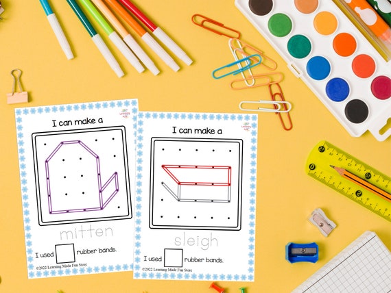 Geoboard Task Cards and Recording Sheet (teacher made)