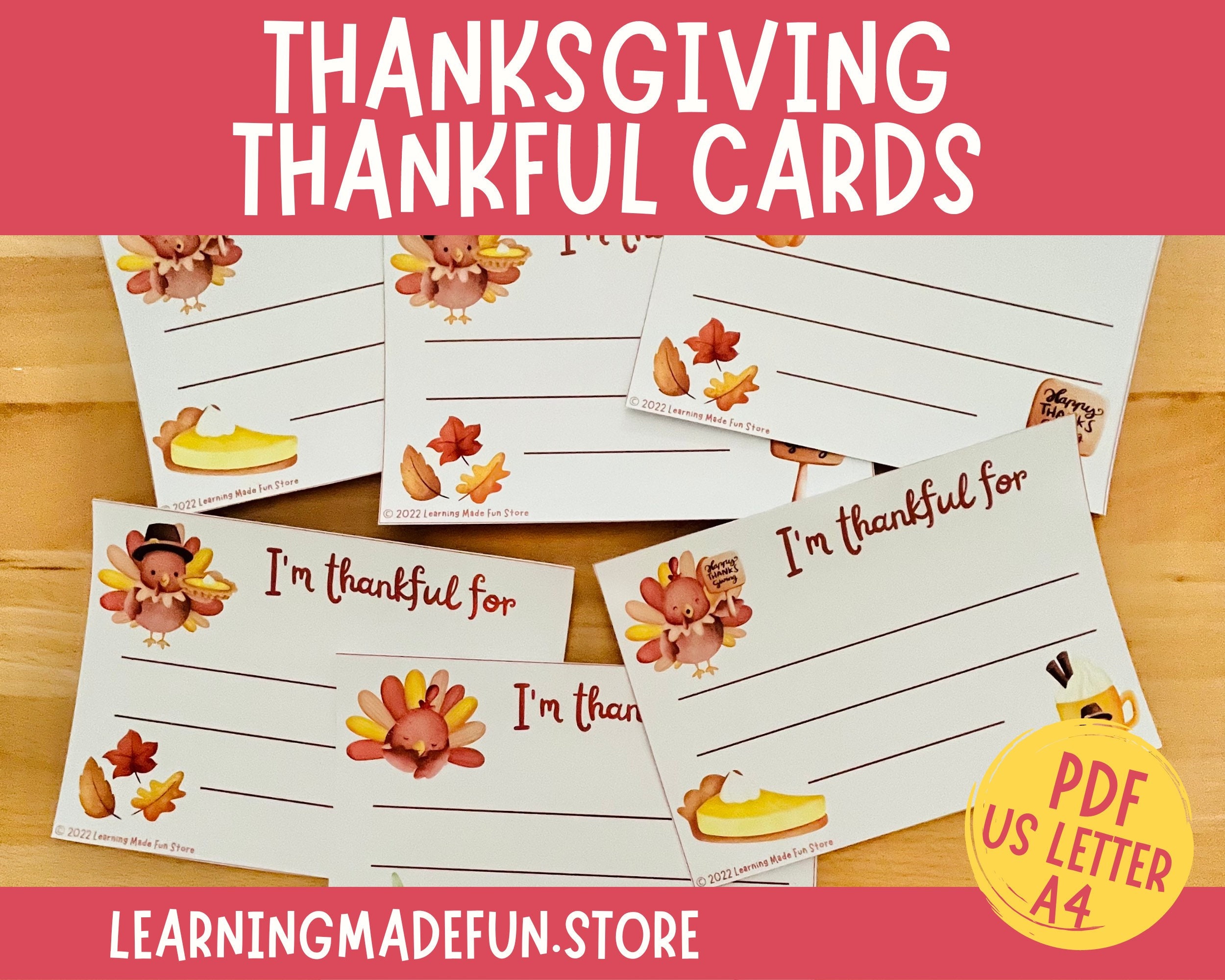 Thanksgiving Thankful Cards Printable Dinner Place Cards digital Thanksgiving Thankful Cards Printable Dinner Place Cards digital