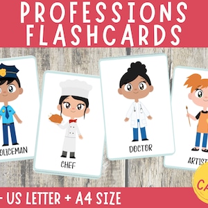 Beroepen Flash Cards, Community Workers Cards, Preschool Flashcards, Community Helpers Leeractiviteiten, Afdrukbare kaarten, Montessori