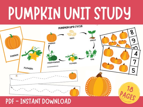 Pumpkin Unit Study Pumpkin Themed Printable Fall Activity