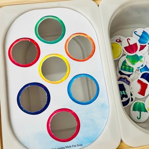 Toddler Sorting Colours, Matching Colors Printable Flisat Insert ...