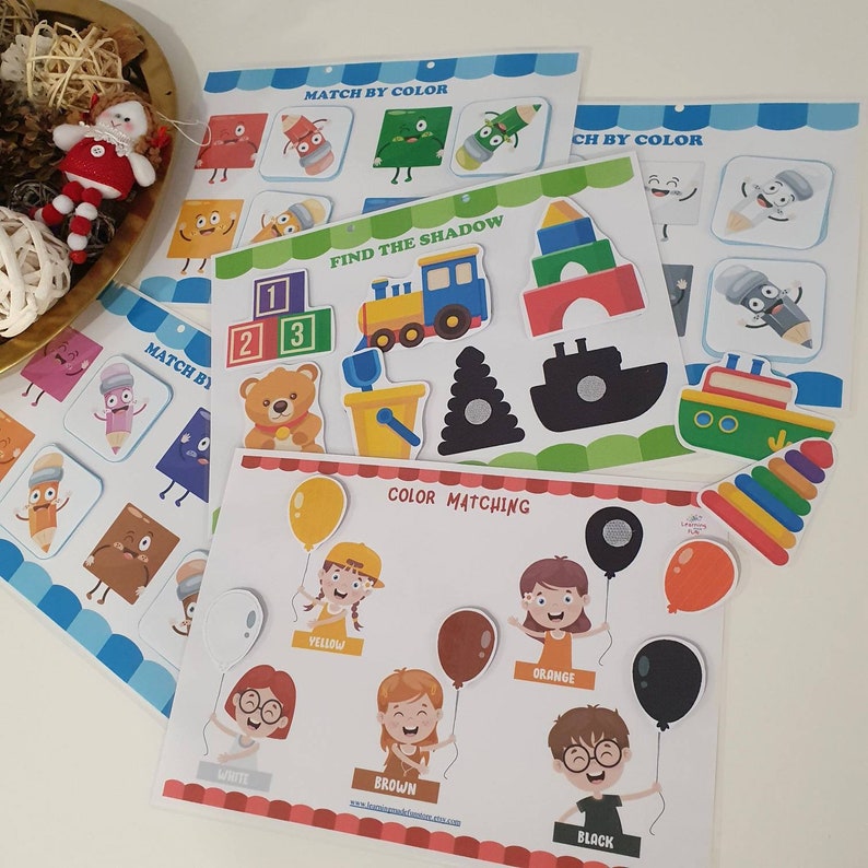 Busy Book Printable Busy Book for 2 Year Old Worksheet for Etsy