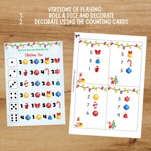 Christmas Counting Game, Printable Flisat Insert, Trofast Insert ...