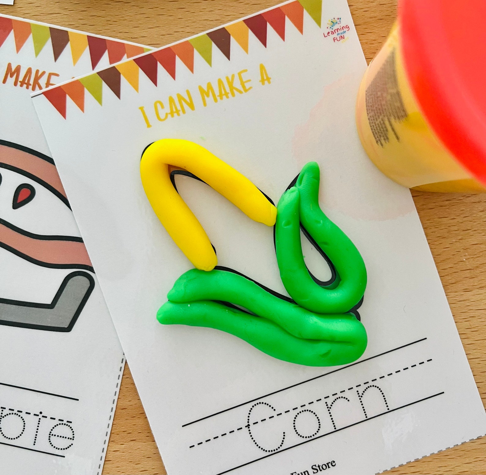 Fall Play Dough Mats Preschool Printables Play Doh Mats - Etsy