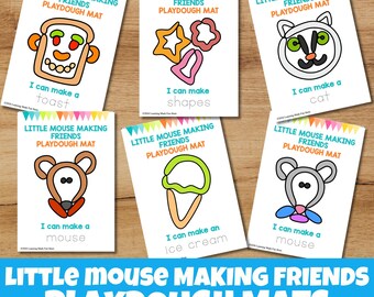 Little Mouse Making Friends Task Cards Printable | Preschool & Kindergarten SEL Activities | Homeschool Social Emotional Learning Pack