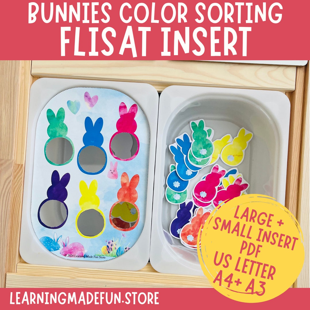 Buy Easter Bunnies Sort by Color, Flisat Insert, Trofast Insert
