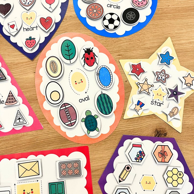 2D Shapes Matching Game, Real Life Objects, Toddler Learning (PDF) image 6