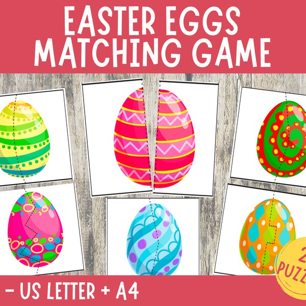 Easter Eggs Matching Game Kids, Easter Match Activity, Easter Games, Toddler Learning Activities, Pattern Matching, Easter Preschool Centers