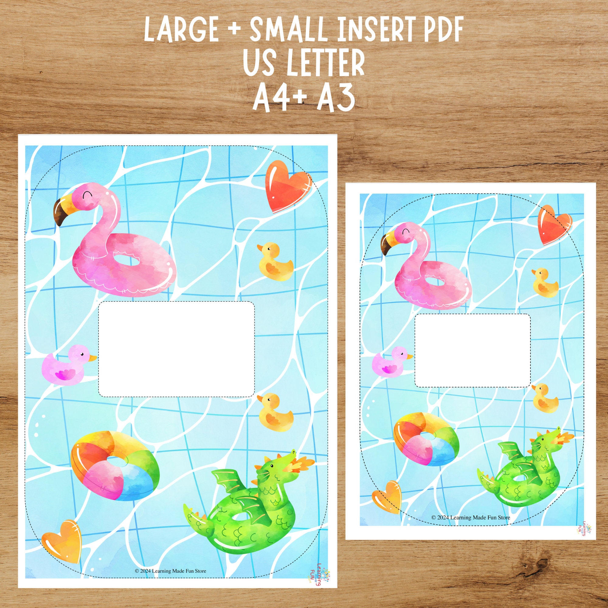 Pool Floaties Counting Flisat Insert: Summer Sensory Play (printable ...