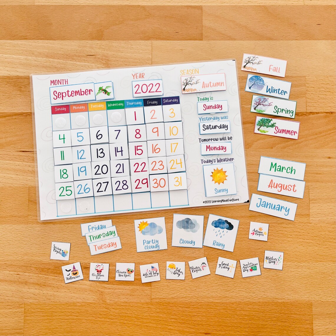 Printable Calendar Chart