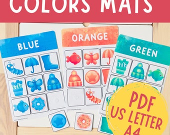 Color Matching Busy Book: Preschool Learning Activity (PDF)