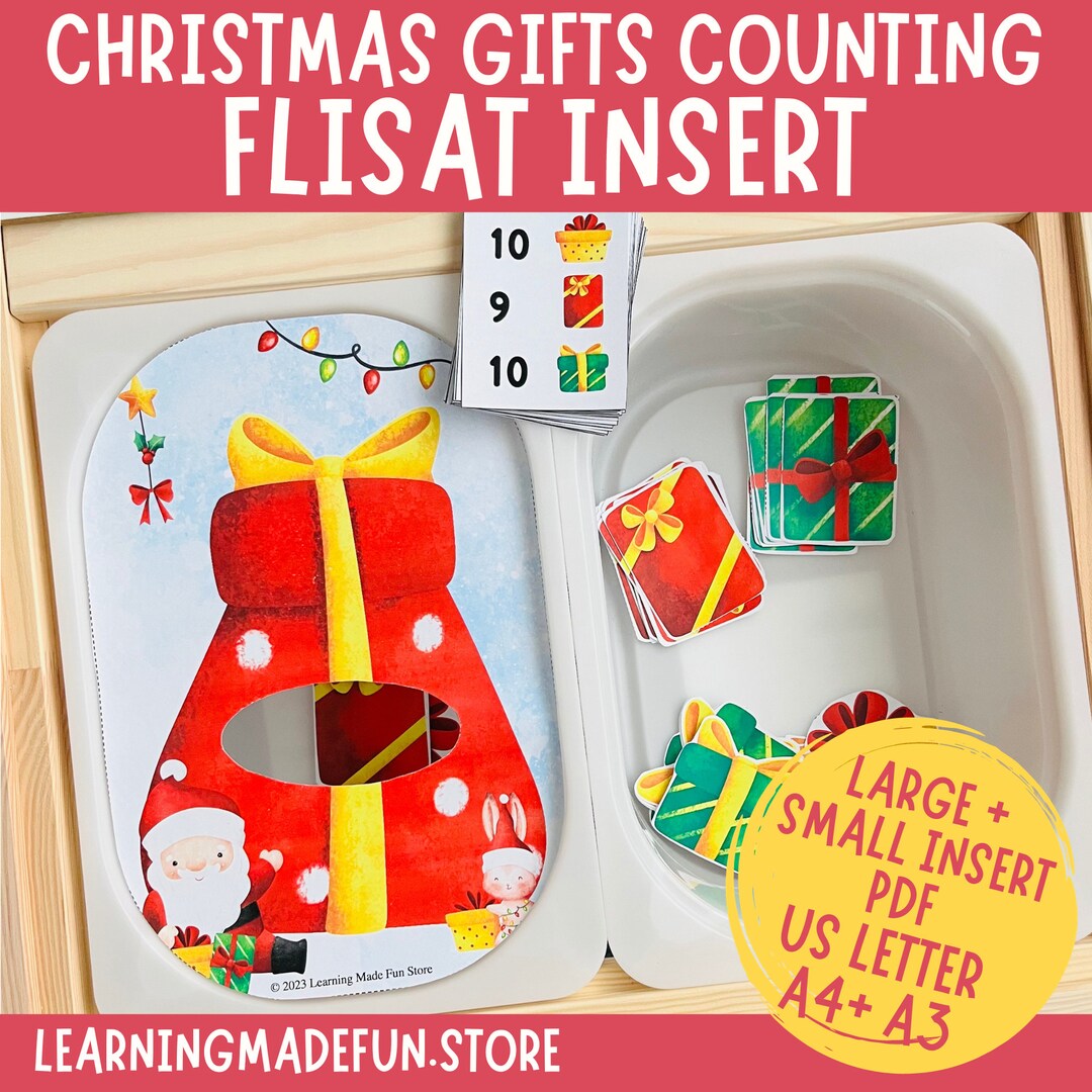 Christmas Gifts Size Sorting, Printable Flisat Insert, Trofast Insert ...