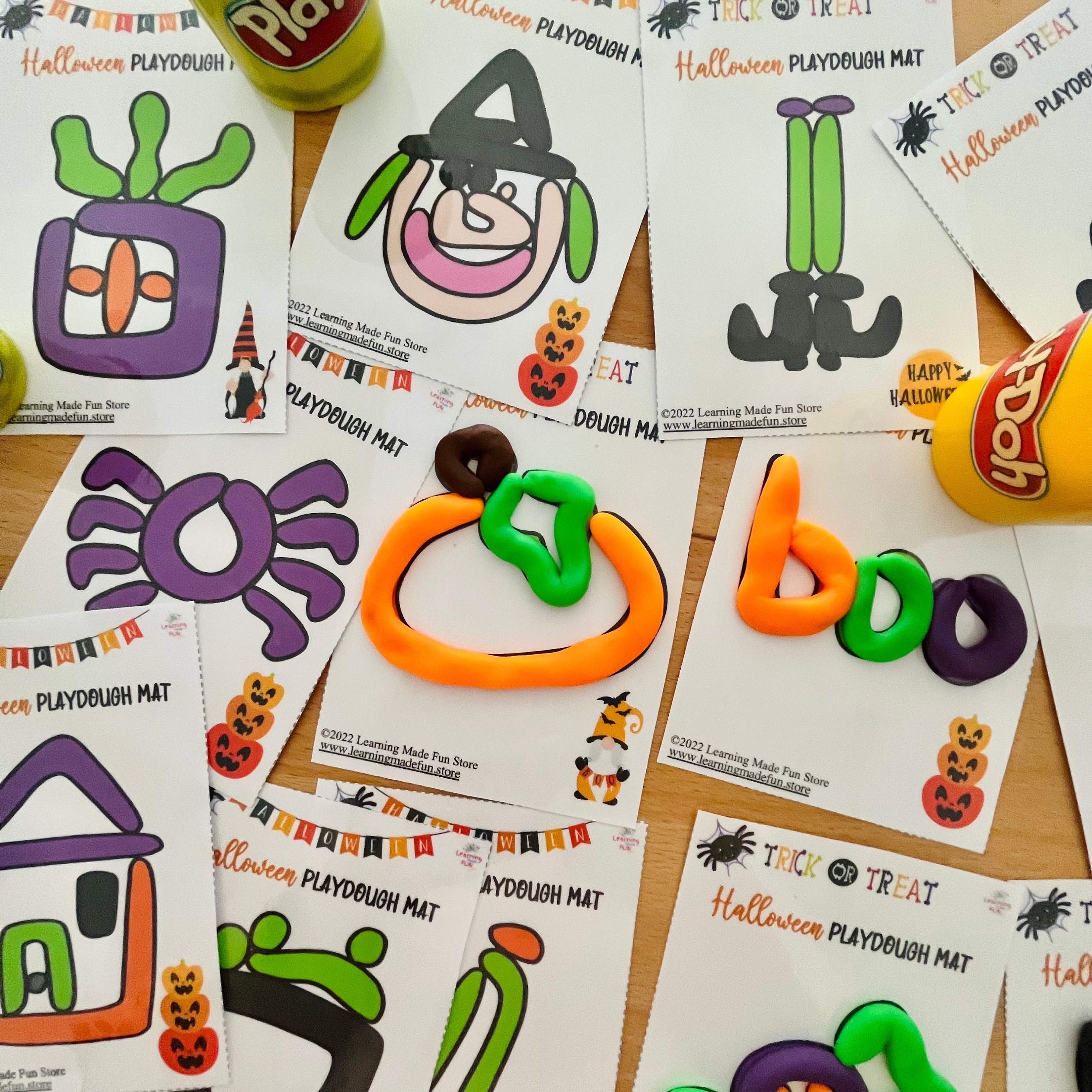 Halloween Dough Mats and Task Cards - United Teaching