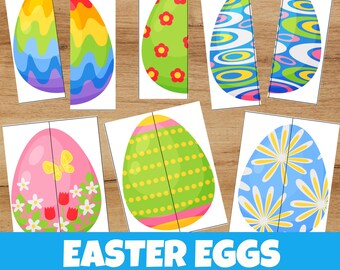 Printable Easter Egg Matching Game | Toddler Color Recognition Activity (Digital Download)