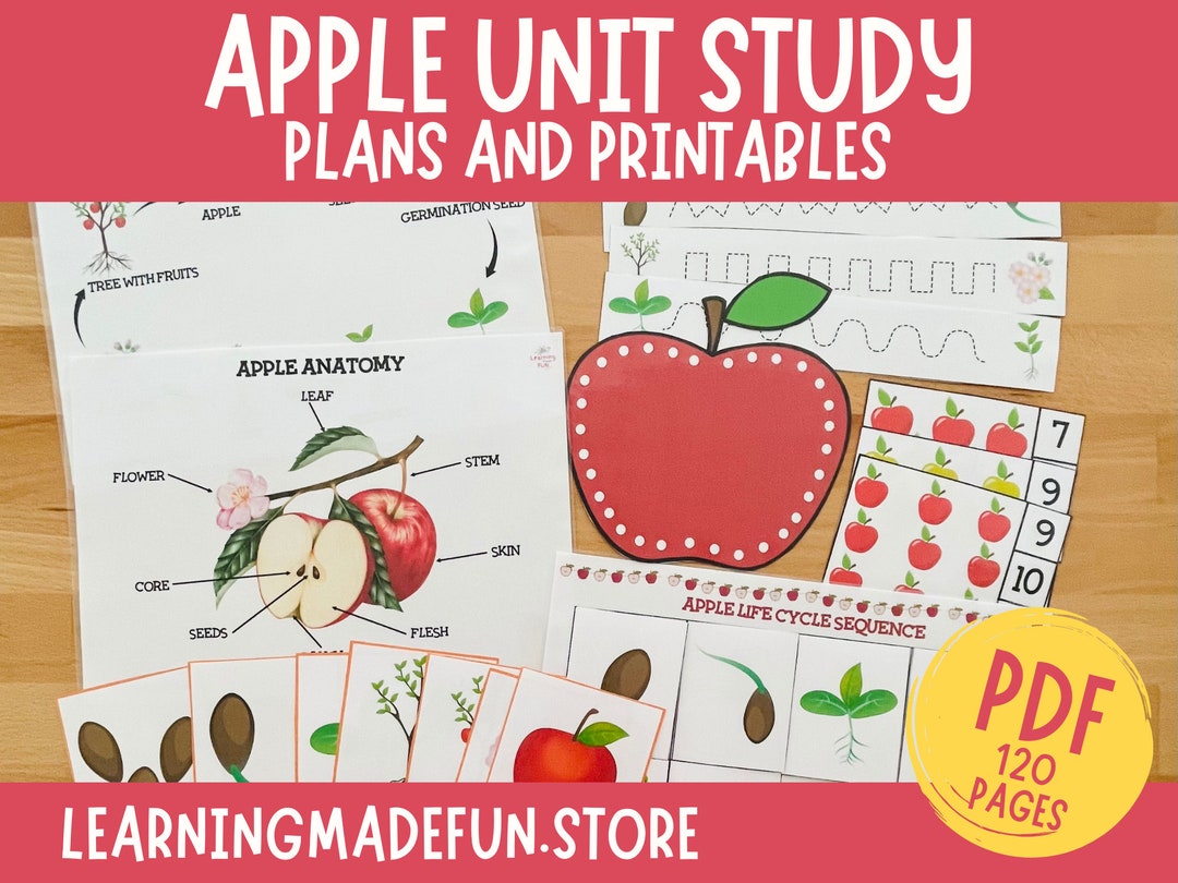 apple-unit-study-apple-printable-fall-activity-for-kids-apple-life-cycle-learning-activities-apple-preschool-centers-autumn-busy-book-etsy for Free Printable Apple Activities For Preschoolers Apple Unit Study, Apple Printable, Fall Activity for Kids, Apple Life Cycle, Learning Activities, Apple Preschool Centers, Autumn Busy Book - Etsy for Free Printable Apple Activities For Preschoolers
