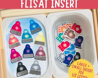 Inserto Flisat para clasificar guantes de invierno por color (descarga digital)