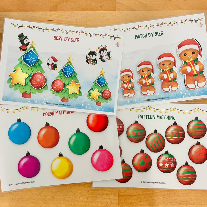 Christmas Toddler Busy Book: Printable Learning Binder (PDF) - Etsy