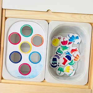 Toddler Sorting Colours, Matching Colors Printable Flisat Insert ...