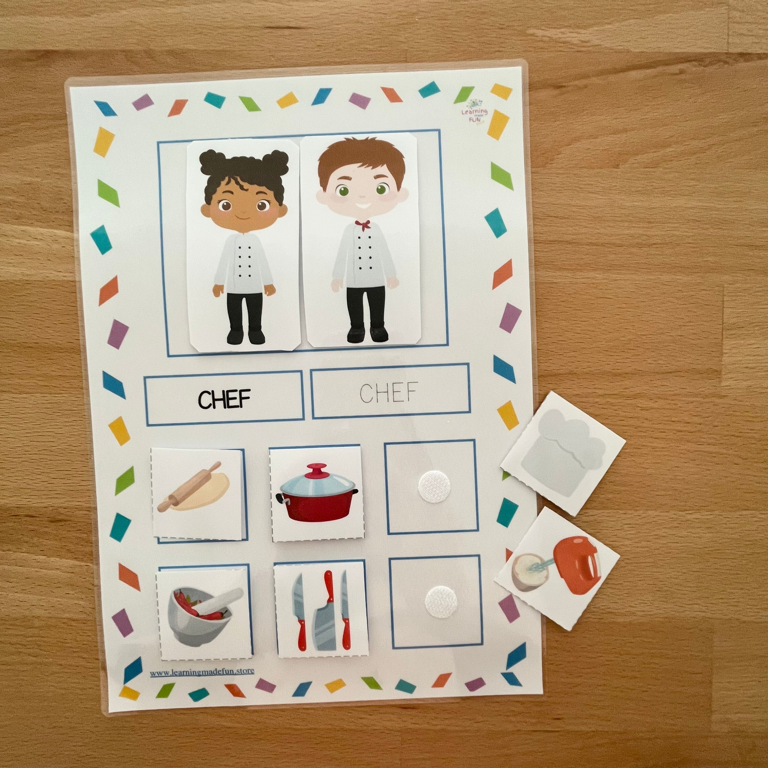Community Helpers Matching Game: Preschool Learning Activity (digital ...