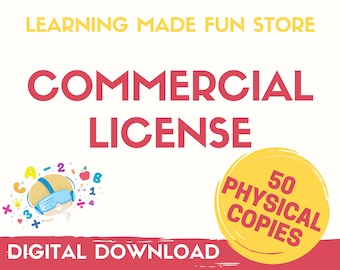 Commercial Resale License, Busy Book Commercial, Busy Book Printable, Learning Activities, Commercial Use, Busy Binder, Preschool Worksheets