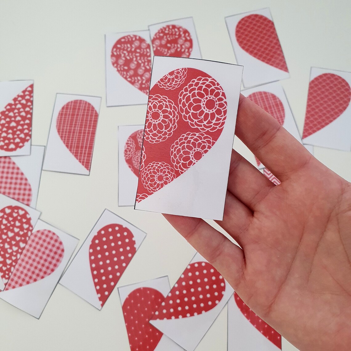 Valentine's Day Matching Game for Kids Matching Pattern | Etsy