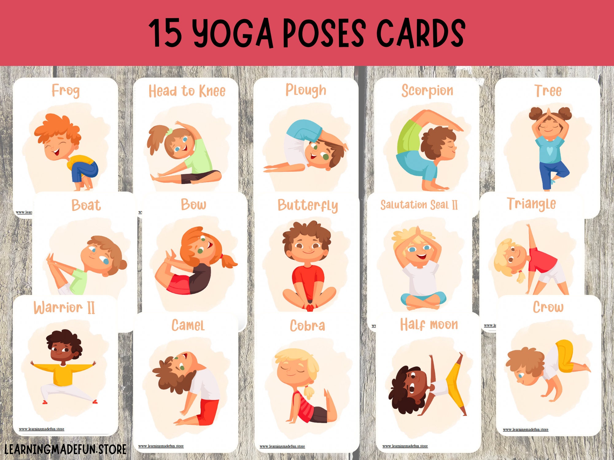 Yoga Alphabet for Kids Yoga Game - Go Go Yoga For Kids