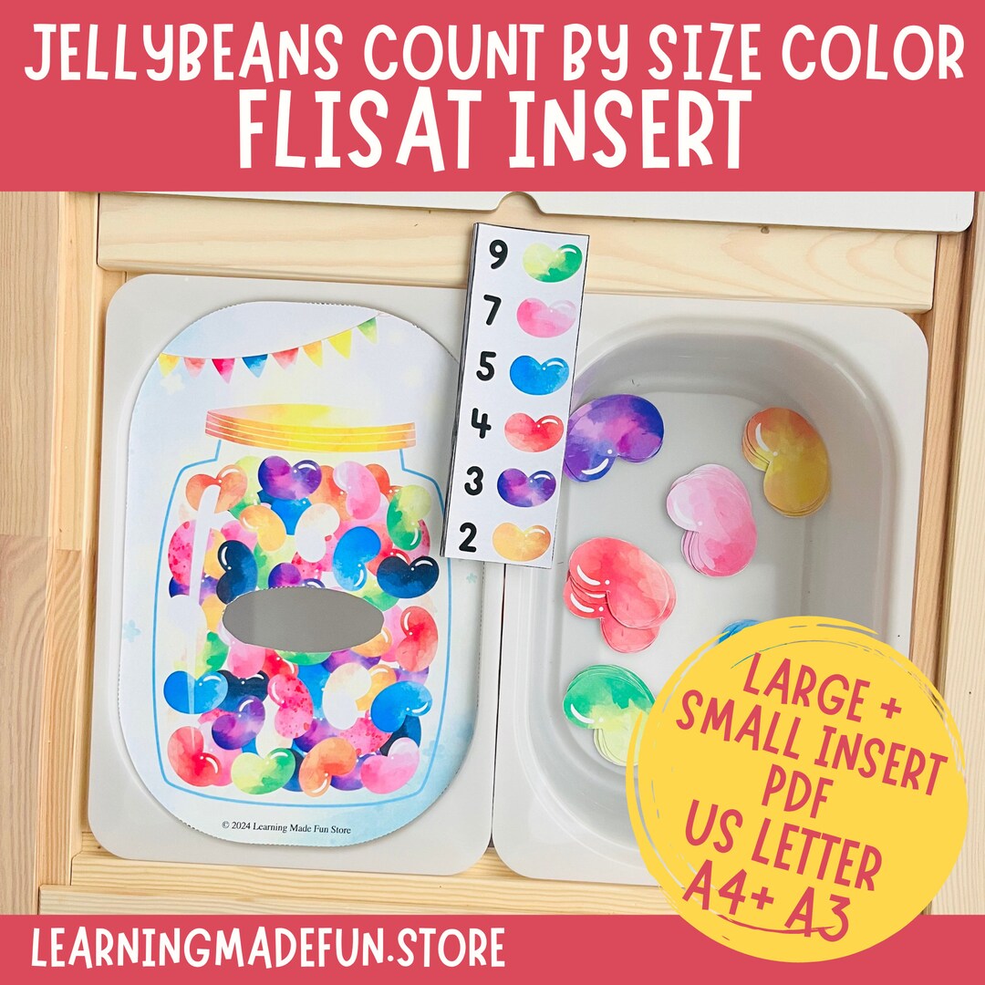 Jellybeans count by color flisat insert trofast insert flisat