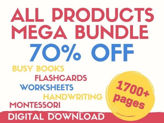 BUSY BOOK Busy Book Printable Mega Bundle Busy Book