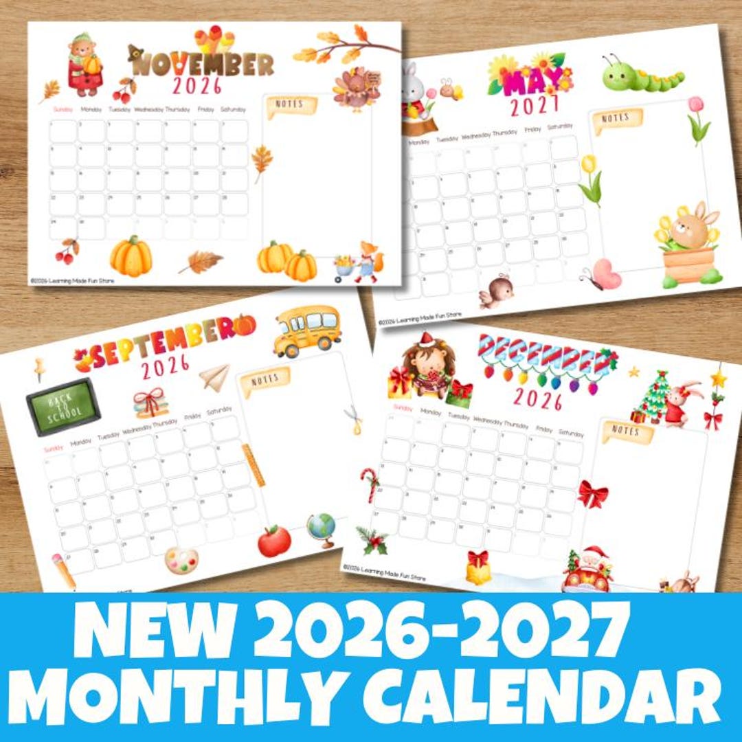 Calendrier Scolaire 2026 2027 Th me Aquarelle PDF Imprimable Etsy calendrier-scolaire-2026-2027-th-me-aquarelle-pdf-imprimable-etsy