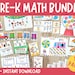 Pre-k Math Learning Bundle: 90 Pages, Preschool Curriculum (PDF ...