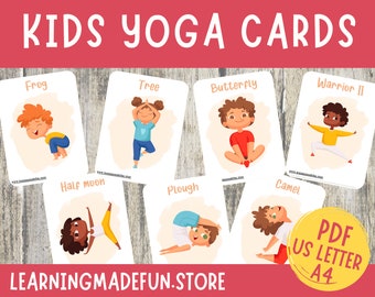 yoga for kids etsy