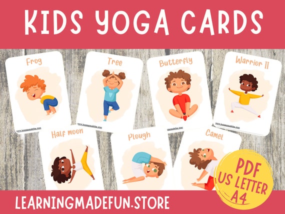 YOGA POSES - 24 Flash Cards | Yoga Asanas | Home Schooling | Montessori  Cards | Educational Material | Printable | Laminated Cards - LifeLoLo