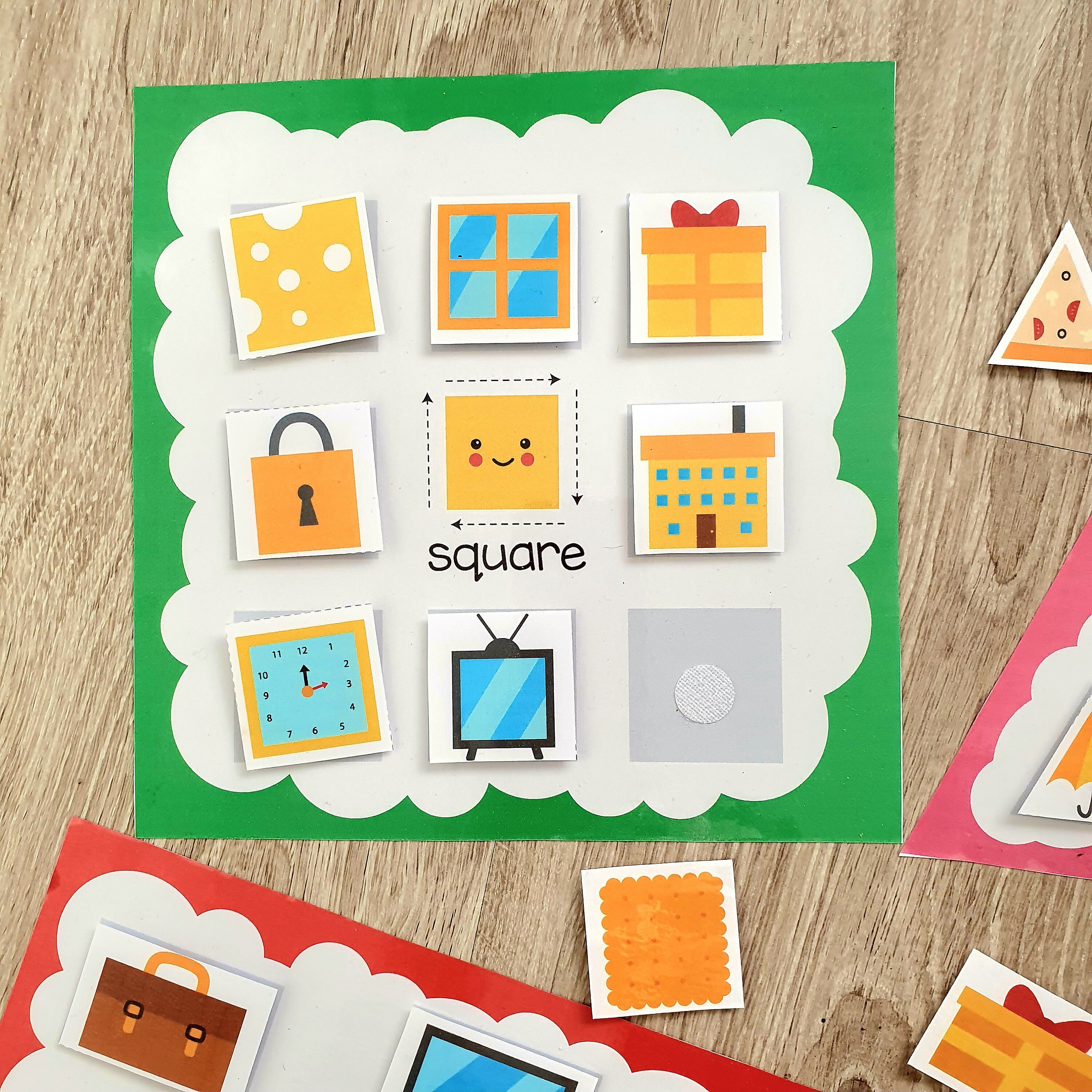 2D Shapes Sorting Game: Preschool Learning Activity (digital Download