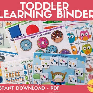 Preschool Learning Binder: Toddler Busy Book (PDF)