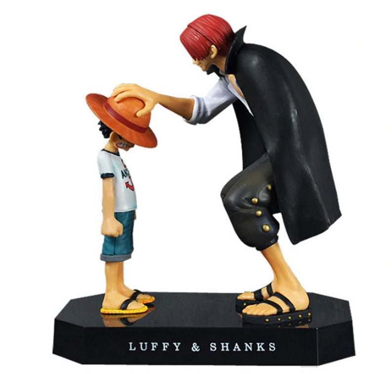 Luffy Shanks Straw Hat Figure Etsy