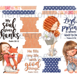 Psalm Snuggles Printable - Bible Journaling - Scrapbooking - Digital Print