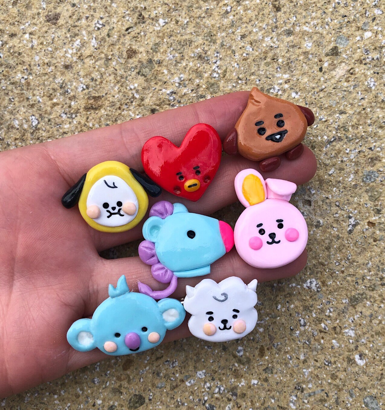 bts clay figures